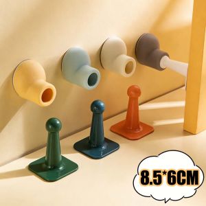 Creative Mute Door Stopper Wall Protection Safety Shock Absorber Door Handle Shoe Shape Bumper Security Anti-Collision Wall Protector