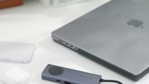 Vention | Vention USB C Hub 4K 60Hz Wireless Magnetic Charger for iWatch 1-9 Series USB 3.0 PD 100W Hub for Macbook iPad Samsung Laptop
