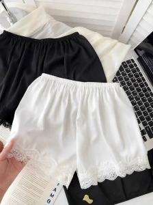 TENGNAIMEI | Anti-see-through Light Silk Loose Shorts