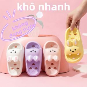 TZLDN | Dép Lò Xo Cho Bé Gái Chống Trượt Thoát Nước Mùa Hè Tại Nhà