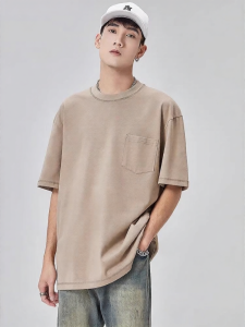 ALLIN | Heavyweight Combed Cotton Mens Short Sleeve T-shirt 230G