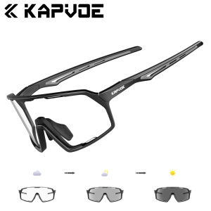 Kapvoe | Kapvoe Photochromic Cycling Glasses Bike Sunglasses Man MTB Climbing Glasses Outdoor Sports Women Driving Bicycle Goggles UV400