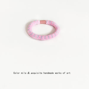 Dopamine Color Rubber Band Hair Rope Female Mori Style Hair-Binding Good-looking Durable Hair Rope Does Not Hurt Hair Kids Hair Ring Headdress