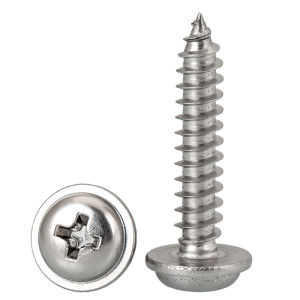 LANGSIMING | Stainless Steel Self-Tapping Screw with Flat Head and Washer