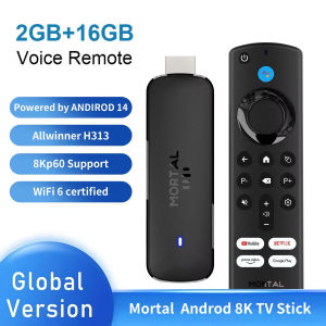 Android 14 TV Stick Full HD 4K 1080P WiFi 6 Google Voice NETFLIX Youtube Q8 BT5 24Fps Wireless Video Decode Media Player Tv Box