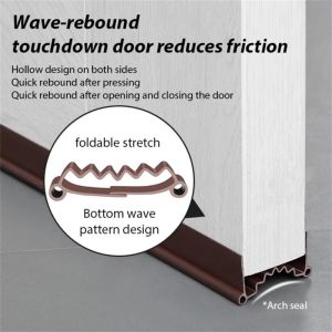 New door bottom sealing strip stopper burlete puerta casa soundproof Sealer Protector Guard Wind Dust weather stripping
