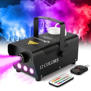 500W Remote Fog Machine Disco Party Laser Stage Light for Birthday Wedding 220V Smoke Atomizer LED