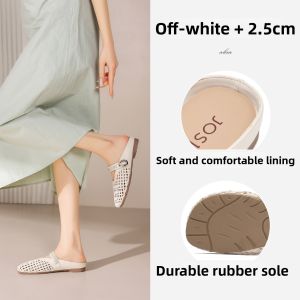 Josiny | Lattice Open-Toe Slip-On Sandals Breathable Fashion