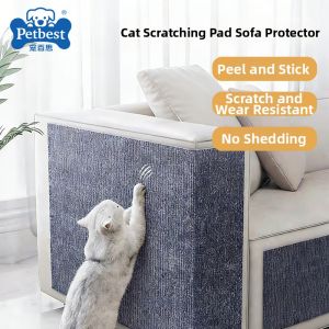 PETBEST | Durable No-Debris Wall-Mounted Self-Adhesive Cat Scratch Pad