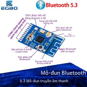 EGBO Mô-đun Bluetooth 5.3 Bộ Phát Âm Thanh Nổi GFSK Bộ Thu Phát Không Dây Loa Không Dây Tai Nghe Cho Phụ Kiện Máy Tính