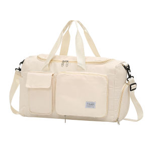 Foldable Travel Bag Large Capacity Womens Sports Gym Bag Short Business Trip Boarding Bag Travel Luggage Storage Bag
