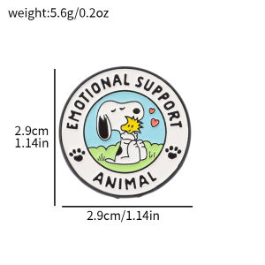 Bandai | Cute Snoopy & Woodstock Enamel Brooch Pin Cartoon Lapel Badge for Backpack Denim Clothes Decor Ideal Gift for Kids