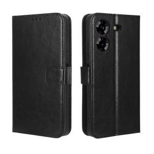 Flip Kulit Tecno Pova 3 4 5 Pro 6 Neo 2 3 Leather Case Sarung Dompet Kancing Casing Wallet Book Cover Shockproof Slot Card Kartu Standing Kesing HP Premium