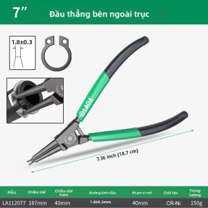 LAOA | LAOA 1pc 7 "Kìm Kẹp Vòng Tròn Dụng Cụ Giữ Vòng Kẹp Trục CR-NI Chuyên Dụng Để Gắn Vòng Lò Xo Bên Trong Và Bên Ngoài