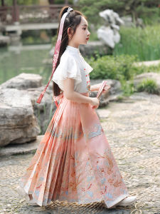 Girls Cheongsam Short Sleeve Childrens Hanfu Style Set Summer New Arrival Traditional Chinese Little Girl Tang Suit Skirt