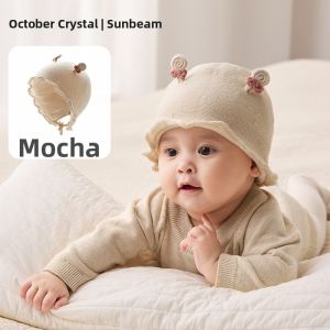SHI YUE JIE JING | Wool Autumn/Winter Windproof Ear Protection Childrens Hat