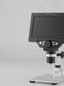 Wuzhi Audio | Mikroskop Digital 1200X 12MP Mikroskop Video Elektronik 7 Inch HD LCD Soldering Perbaikan Telepon Magnifier Metal Stand