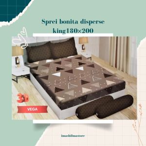 ihs sprei seprai bonita king size 180×200 motif 3D trendy anti luntur