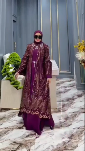 Dress Terbaru / Valentina Dress Ceruty Babydoll Brokat Dress Lebaran Gamis Termurah Dress Kondangan