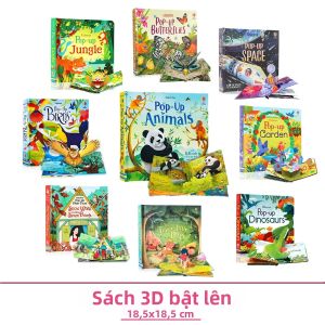 Sách Truyện Cổ Tích 3D Pop Up Dành Cho Trẻ Em - Đồ Chơi Học Tập Montessori & Đọc Sách Trước Khi Đi Ngủ - Quà Tặng Cho Trẻ Em - Sách Tranh Bìa Cứng Tiếng Anh Dành Cho Trẻ Từ 3-12 Tuổi