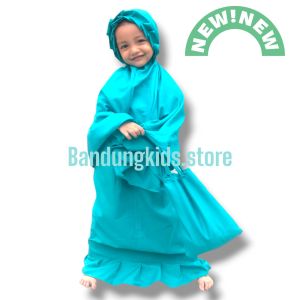 MUKENA ANAK PEREMPUAAN POLOS + TAS UNTUK USIA 1-10TAHUN