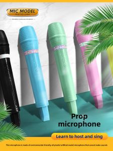 Childrens Microphone Model Prop Singing Training Simulation News Reporter Fake Microphone Handheld Non-Wireless KTV Dedicated