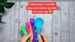Masterbag - Sendok Takar Set Isi 5 5 in 1 Sendok Takar MPASI Sendok Ukur Bumbu Dapur Kitchen Serbaguna Baking
