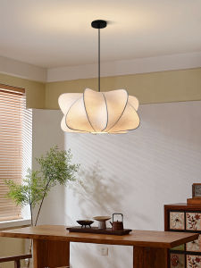 DGY | Zen Style Creative Tea Room Silk-Like Fabric Pendant Light