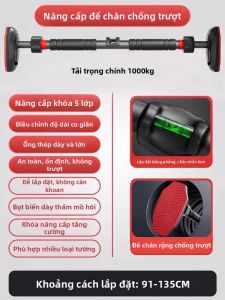 XTEP | Thiết Bị Tập Thể Dục Tại Nhà Thanh Tạ Treo Cửa Không Cần Khoan