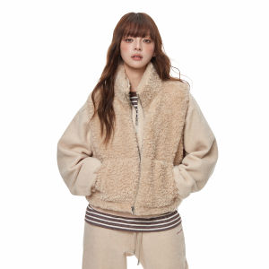 Turn Signal | Winter Warm Stand-collar Fake Lamb Wool Vest