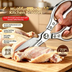 BAKULI | High Hardness Sharp Bone Scissors Food-Grade Stainless Steel