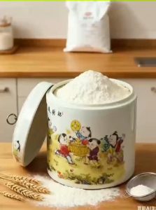 Ceramic rice storage box asealed moisture proof Rice Master, Housewarming Gift ,fengshui rice jar