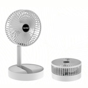 Telescopic Folding Small Fan USB Desktop Home Portable Electric Fan USB Rechargeable Bladeless Fan Outdoor Hanging Neck Mini Fan Handheld Fan Small Fan 2000mah