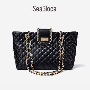 Seagloca New Large-Capacity Casual One-Shoulder Simple Chain Wild Tote Bag