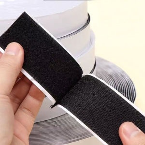 1/5M Reusable Strong Magic Nylon Hook & Loop Tape - Double-Sided Self-Adhesive with Glue Pad for DIY Crafts Stickers 20-50mm