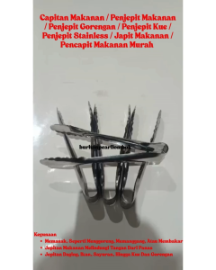 Pencapit Jepitan Kue Gorengan Tahan Panas /Peralatan Dapur Penjepit Makanan Serba Guna 19 Cm