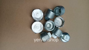 5 cái: Đầu bịt ren kim loại mạ kẽm (ren 1/2 inch-21mm)
