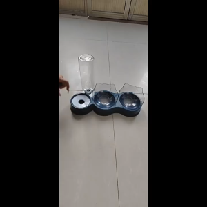 3IN1 Pet Cat Dog Bowl Feeder Auto Mangkuk Makanan Kucing Food Water Kucing Dispenser Drinker Double Bowl Dispenser