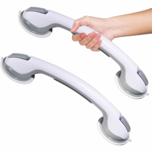 Shower Grab Bars for Bathtub and Bathroom 16 Inch Safety Handle with Strong Suction Cup Shower Handles for Seniors Elderly
