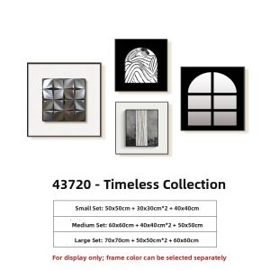 YASISHA | Minimalist Luxury 3D Metal Abstract Mirror Decorative Painting