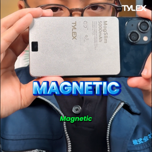 Tylex Wireless Magnetic Powerbank 15W Wireless Charging and 20W PD Fast Charging for iPhone 12-17 Ultra Slim Lightweight 5000mAh/10000mAh Travel friendly MagSafe Compatible XP311/XP312