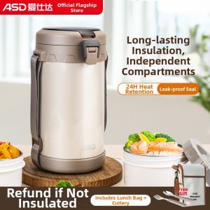 ASD | Hộp Cơm Giữ Nhiệt Inox Dung Tích Lớn