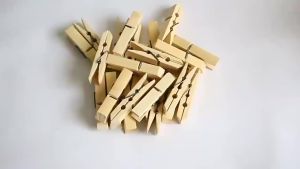 100pcs 2.5x0.3cm Natural Mini Wooden Clips DIY Decorative Wooden Pin For Photos Papers Clothespins