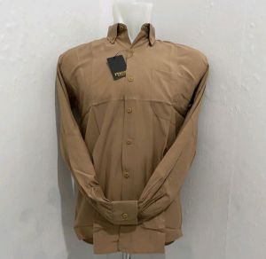 COD✅FUSCO kemeja pria formal warna mocca/kemeja polos lengan panjang