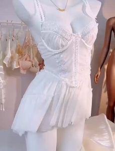 S1780 Roomate Dress Đầm váy ngủ nữ có gọng không mút xòe bồng phong cách tiểu thư Braletteshousevn