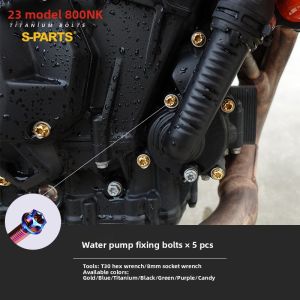 s-parts | Titanium Alloy Bolt for Motorcycle Modification
