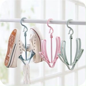 Shoe Hanging Hanger Double Hook Shoe Holder Drying Rack