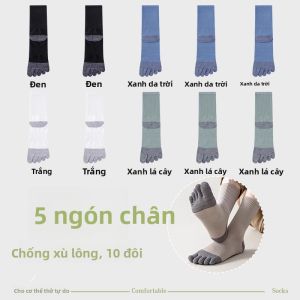 MiiOW | Tất cotton mỏng năm ngón chống mùi kháng khuẩn thấm hút mồ hôi cho nam mùa xuân hè tất tay không xương