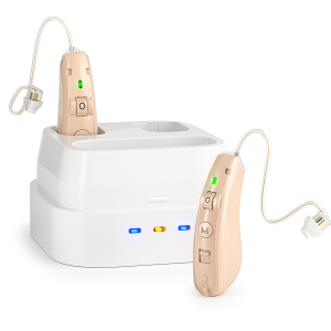 Rechargeable USB Earphone-Type Hearing Aid Behind-The-Ear Sound Amplifier Elderly Noise-Reducing Hearing Aid Charging Case