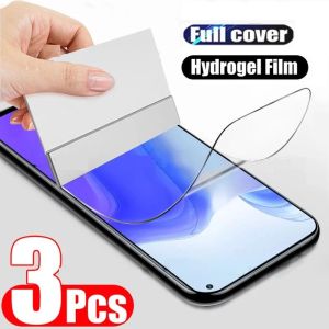 3PCS Hydrogel Film For Xiaomi Redmi 12 4g 5G Phone Screen Protector For Note 12 Pro Plus 12S